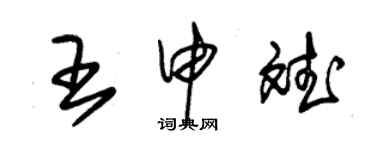 朱錫榮王申斌草書個性簽名怎么寫