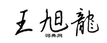 王正良王旭龍行書個性簽名怎么寫