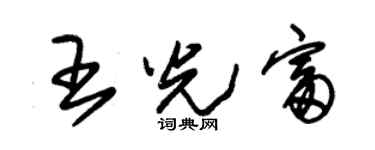 朱錫榮王光富草書個性簽名怎么寫
