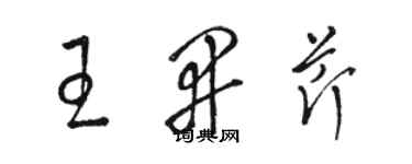 駱恆光王開芹草書個性簽名怎么寫