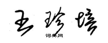 朱錫榮王珍培草書個性簽名怎么寫