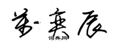 朱錫榮萬奕辰草書個性簽名怎么寫