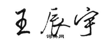 駱恆光王辰宇行書個性簽名怎么寫