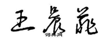 曾慶福王晨菲草書個性簽名怎么寫