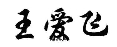 胡問遂王愛飛行書個性簽名怎么寫