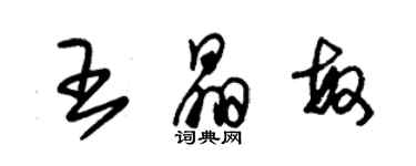 朱錫榮王晶敏草書個性簽名怎么寫