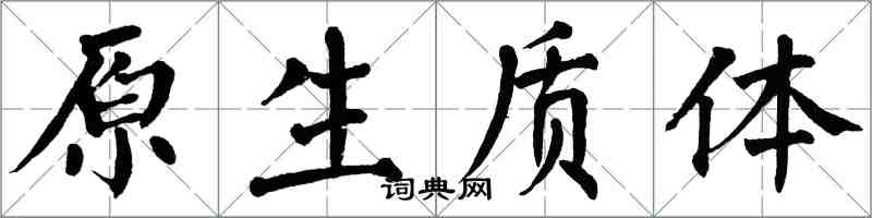 翁闓運原生質體楷書怎么寫
