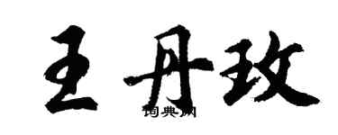 胡問遂王丹玫行書個性簽名怎么寫