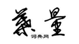 朱錫榮葉量草書個性簽名怎么寫