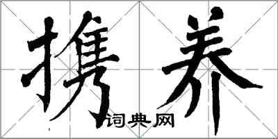 翁闓運攜養楷書怎么寫