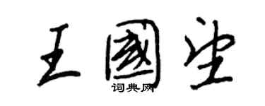 王正良王國望行書個性簽名怎么寫