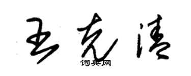 朱錫榮王克清草書個性簽名怎么寫