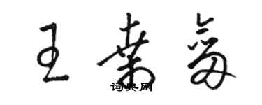 駱恆光王桑劍草書個性簽名怎么寫