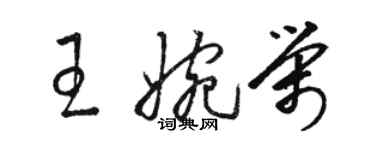 駱恆光王婉榮草書個性簽名怎么寫