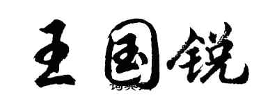 胡問遂王國銳行書個性簽名怎么寫