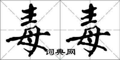 翁闓運毒毒楷書怎么寫