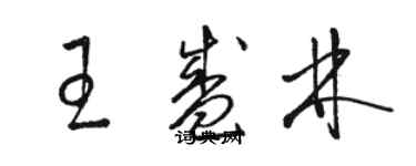 駱恆光王盛林草書個性簽名怎么寫