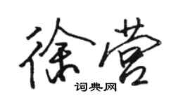 駱恆光徐營行書個性簽名怎么寫