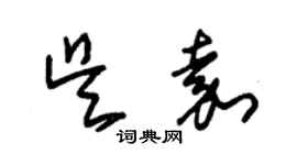 朱錫榮吳嘉草書個性簽名怎么寫