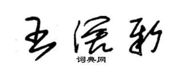 朱錫榮王闊新草書個性簽名怎么寫