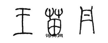 陳墨王苗丹篆書個性簽名怎么寫