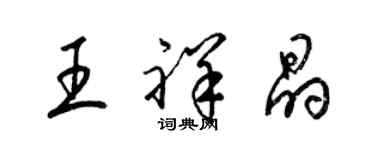 梁錦英王祥晶草書個性簽名怎么寫