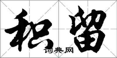 胡問遂積留行書怎么寫