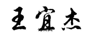 胡問遂王宜傑行書個性簽名怎么寫