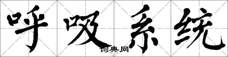 翁闓運呼吸系統楷書怎么寫