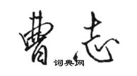 駱恆光曹志行書個性簽名怎么寫