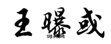 胡問遂王曝或行書個性簽名怎么寫