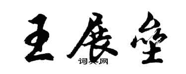 胡問遂王展壘行書個性簽名怎么寫