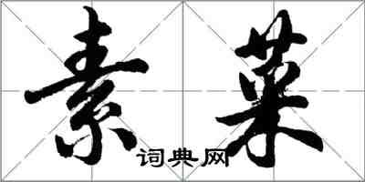 胡問遂素菜行書怎么寫