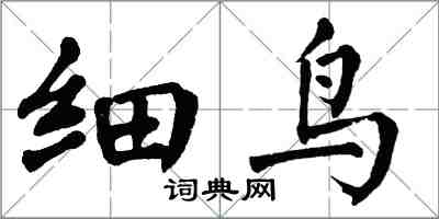 翁闓運細鳥楷書怎么寫