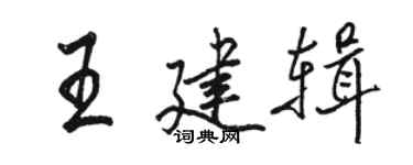 駱恆光王建輯行書個性簽名怎么寫