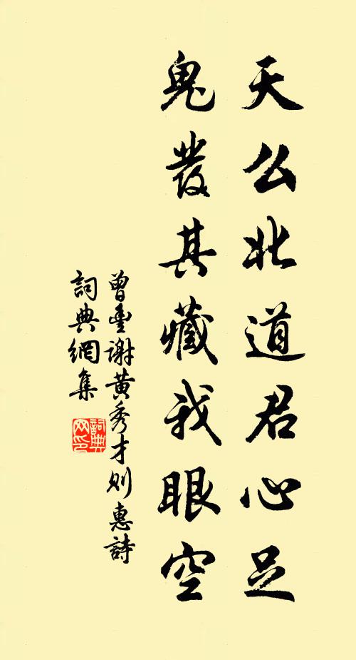 曾豐天么北道君心足,鬼發其藏我眼空書法作品欣賞