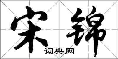 胡問遂宋錦行書怎么寫