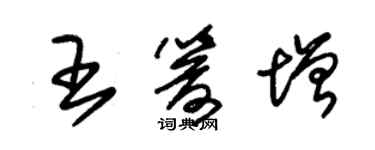 朱錫榮王箭增草書個性簽名怎么寫