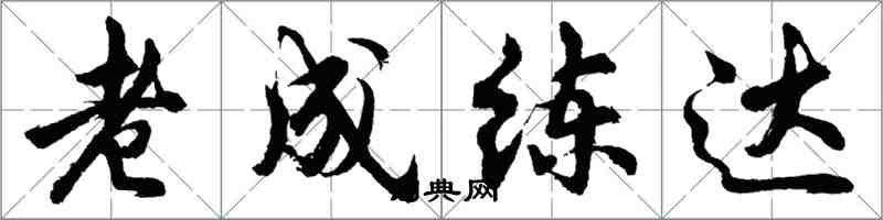 胡問遂老成練達行書怎么寫