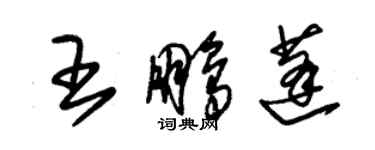 朱錫榮王鵬蓬草書個性簽名怎么寫