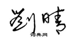 曾慶福劉晴草書個性簽名怎么寫