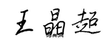 王正良王晶超行書個性簽名怎么寫
