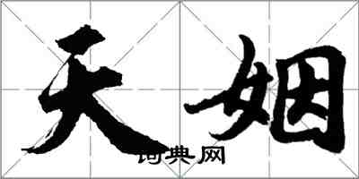 胡問遂天姻行書怎么寫