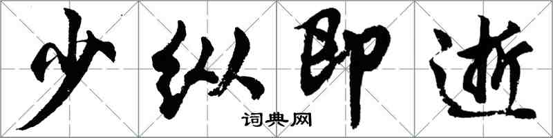 胡問遂少縱即逝行書怎么寫