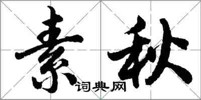 胡問遂素秋行書怎么寫