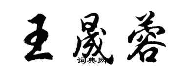 胡問遂王晟蓉行書個性簽名怎么寫