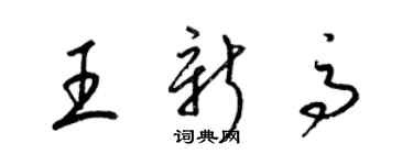 梁錦英王新高草書個性簽名怎么寫