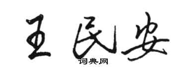 駱恆光王民安行書個性簽名怎么寫