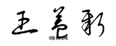 曾慶福王益新草書個性簽名怎么寫