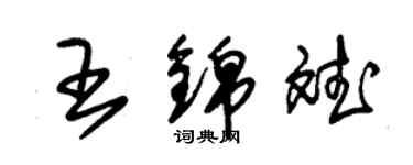 朱錫榮王錦斌草書個性簽名怎么寫